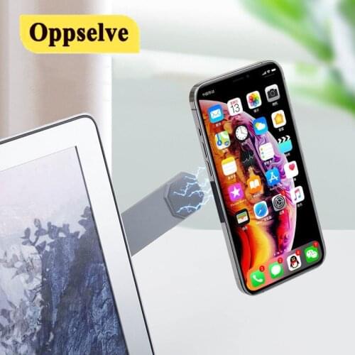 Magnet Extend Laptop Screen Side Mobile Phone Holder Non Slip Desktop Smartphone Mount Universal Type Holder for Cellphones
