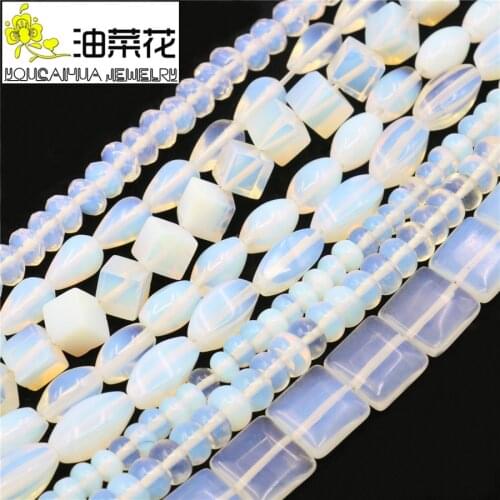 Abacas Torsional Oval Square Water Drop Moonstone Accessory Crafts DIY Loose Beads Faceted Stone New Girls Jewelry Making Design