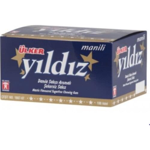 Ülker Yıldız Soft Mastic Gum Flavored Sugar Free Gum
