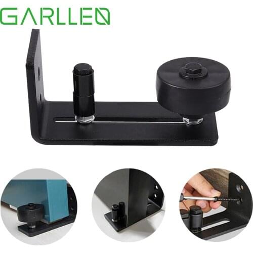 GARLLEN Durable Barn Door Floor Guide with 3 Rollers Smooth&Quiet Rolling Performance Floor Guide for Barn Door&Other Door