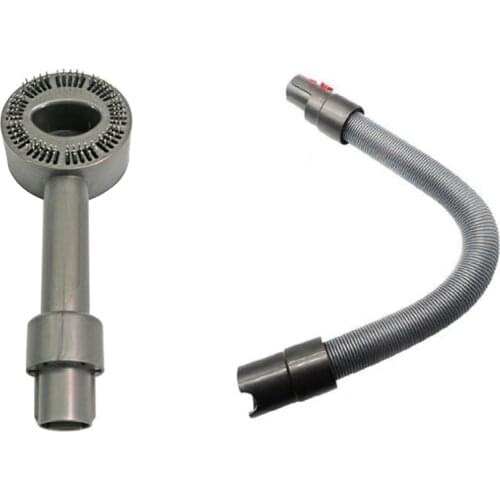 Hard-Bristled Brush Head Nozzle Attachment and Telescopic Hose for Dyson V11 V10 V8 V7 Vacuum Cleaner Parts