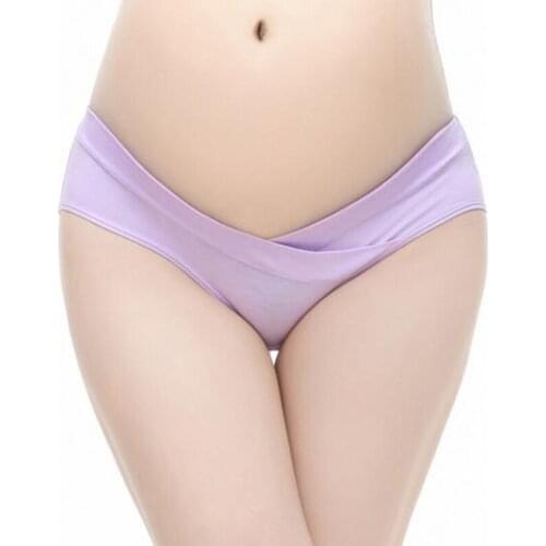 New Arrivals Women Solid Panties For Pregnant Lingerie Low-waist Underwear Clothing Cotton Intimates Pregnancy Maternity