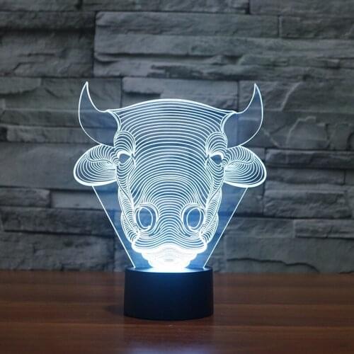 New Creative Products 3d Led Lamp Hot Selling Coloured Table Lamp For Bedroom Acrylic Touch Energy Saving Wholesale