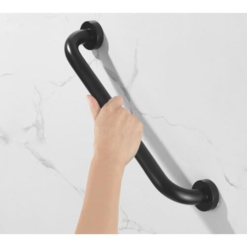 Black Bathroom Safety Rails Bath Handle Elderly Disabled Grab Bar Toilet Slip Barrier-free Railing Stairs Handrails Aluminum