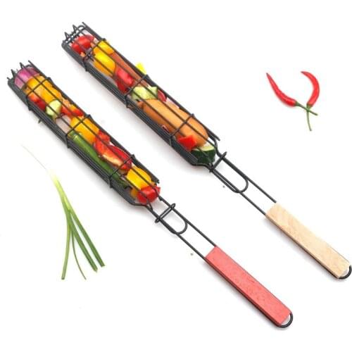 BBQ Grill Mesh Nonstick Barbecue Meshes Portable Fish Grilling Mesh Barbecue Basket BBQ Tools Kitchen Accessories
