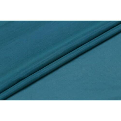 Howmay silk fabric cotton blend 9m/m 55" 140cm 50% silk 50% cotton peacock blue 69# for lining or womens dress scarf hijab