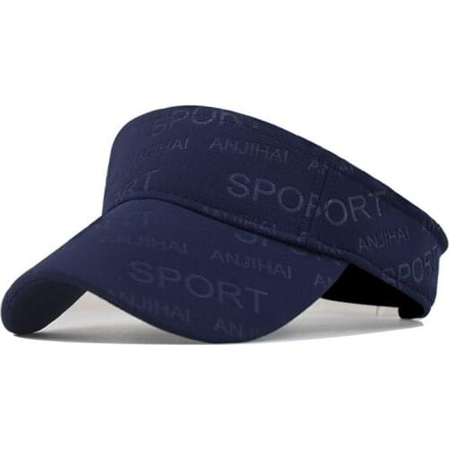 Summer Breathable Air Sun Hats Men Women Adjustable Visor UV Protection Top Empty Solid Sports Tennis Golf Running Sunscreen Cap