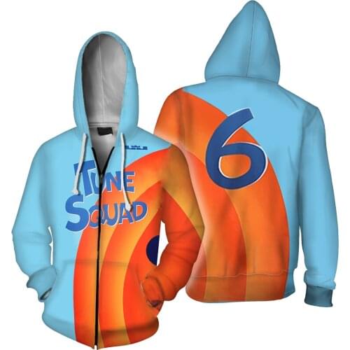 Space Jam: A New Legacy Cosplay Costume Hoodie Pants 3D Printed Hooded Coat Polyester Sportswear Shirt