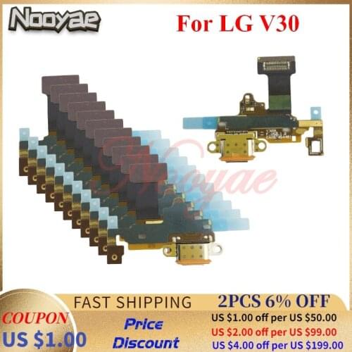For LG V30 H930 H933 H931 H932 VS996 USB Dock Charger Port Charging Plug Flex Cable Connect Microphone MIC Board