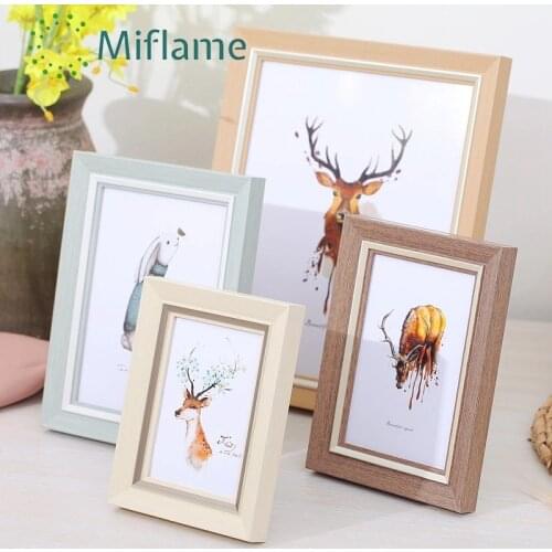 High-end Wooden photo frame used for living room, home decoration, 5/6/7/8 inches