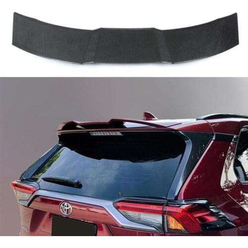 High Quality REAL ABS CARBON FIBER REAR TAIL WING TRUNK LIP SPOILER FOR TOYOTA RAV4 RAV 4 2019 2020 2021 2022
