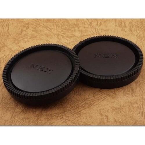 2 in 1 Body Caps + Rear Lens Cap Cover for Sony NEX series NEX3 NEX5 NEX7