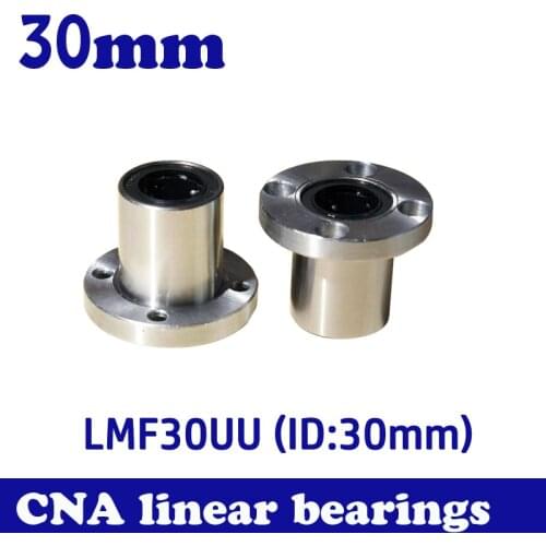 4pcs/lot LMF30UU 30mm flange linear ball bearing for 30mm linear shaft CNC Free Shipping
