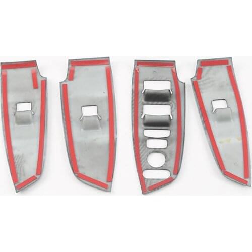 4Pcs Window Switch Decoration Decal Frame Cover Panel Trim Door Handle Armrest Trim for Honda Accord 2018-2020(Silver)