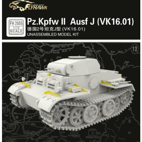 Flyhawk FH3005 1/72 German Pz. Kpfw II Ausf J(VK.16.01) Model Kit