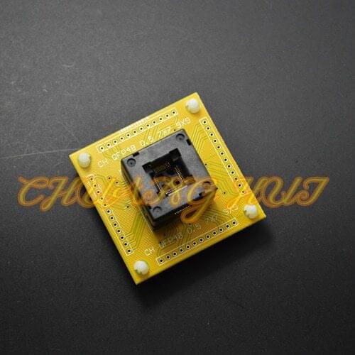 IC TEST QFP48 ic socket TQFP48 LQFP48 QFP48 test socket with PCB 0.5mm pitch size=7x7mm 9x9mm
