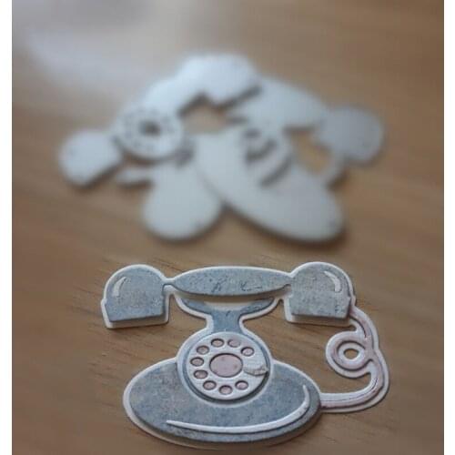 Telephone Machine By Nicole Metal Cutting Dies Stencils for DIY Scrapbooking Photo Album Decorative Embossing Card Craft Die Cut