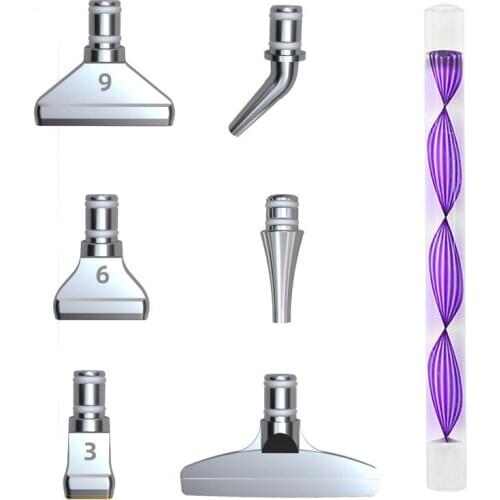 5D DIY Diamond Painting Tool Crystal Point Drill Pen With 6pcs Metal Point Drill Pen Heads For Square/Round Diamond Painting