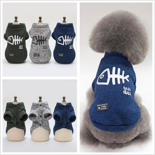 Pet Clothes Warm Fashion Trend Two-foot Sweater for Teddy Bomei Small and Medium Pet Pet Supplies Autumn and Winter Dogs H000152