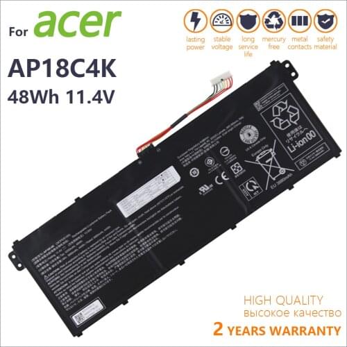 Genuine new AP18C8K AP18C4K Laptop Battery For Acer Aspire 5 A515-43-R057 R4MG R6F6 R6WW A515-44 R7NU R5UZ KT00304012 batteria