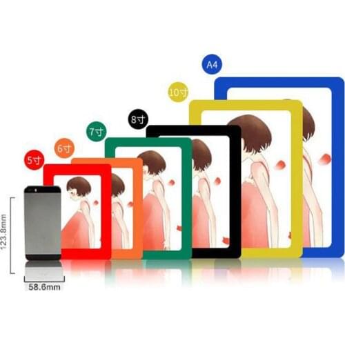 PVC Crystal Magnetic Photo Frame Picture Frames Creative Refrigerator Magnet Sticker Home Decoration Hot Sale