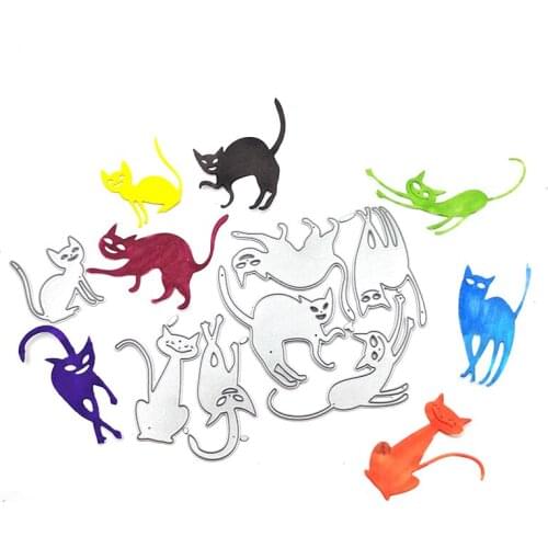 Julyarts Cat Die Cut Dies Scrapbook Album Mold Embossing Decoration Scrapbook Paper Craft Knife Mould Blade Punch Stencil
