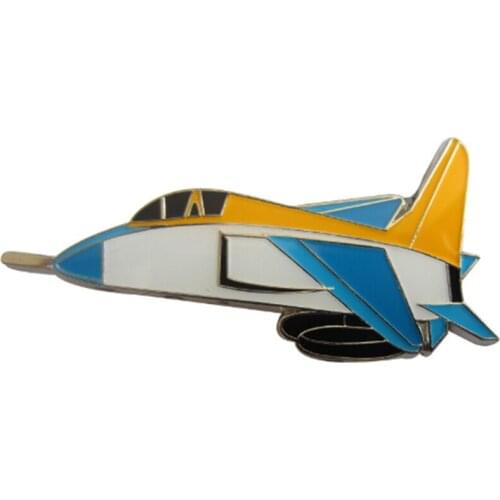Discounted new aircraft model badges electroplated painted badges