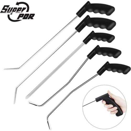 Super PDR Paintless Dent Repair Tools Auto PDR Push Rods Hooks Mini Crowbar Pry Bar Stainless Steel Plastic Handle Crowbars Tool