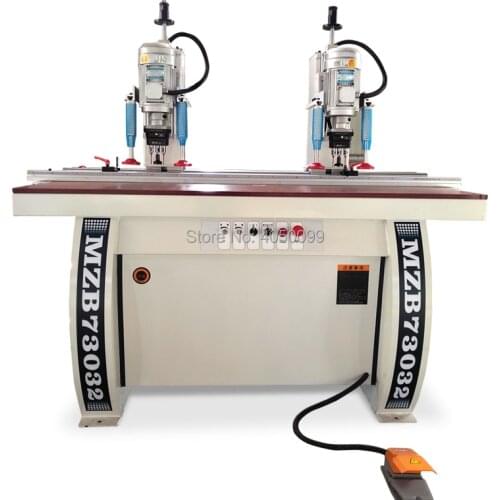 Woodworking Two Heads Vertical Boring Machine hinge driller hole drilling machine MZB73032