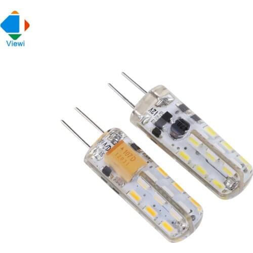 Ampoule 10x G4 led bulb 1W mini Ac/DC12v light DC 12 Volt lamp bulbs Ac110v 220v smd3014 24leds high bright chandelier lights