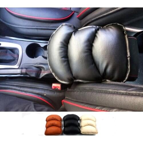Universal Car PU Leather Soft Central Armrest Console Box Pad Cover Cushion Armrest Seat Protective Pad Mat Auto Accessories