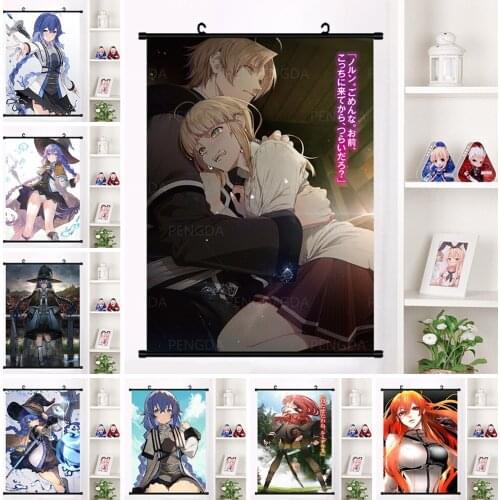 Japanese Cartoon Modern Prints Anime Characters Canvas Painting Plastic Hanging Scrolls Decor Home Room Wall Art Poster Picture