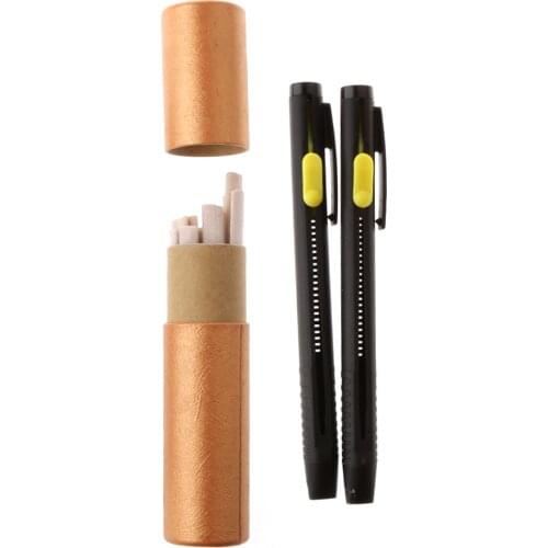 1 Set Dressmaker Tailor Chalk Pen Pencil Invisible Marking Chalk for Sewing Crafts Marking on Fabric Leather