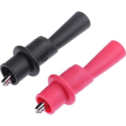 1 Pairs Alligator Crocodile Test Clips Clamps for Multimeter Test Lead Alligator Clips Electrical Clamp Testing Probe Meter