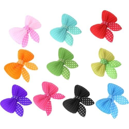 10pcs Cute Pet Dog Cat Beauty Supplies Bows Hairpin Pet Hair Clips Headdress Grooming