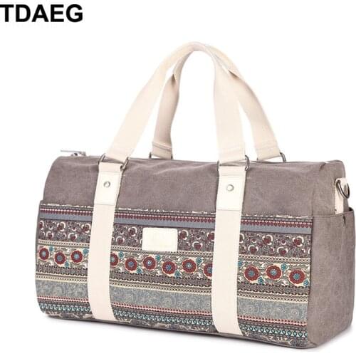 35L Ethnic Canvas Bag Super Large Capacity for MacBook Air 13 Pro 14 15 13.3 2020 Shoulder Handbag Casual Shopping Travel Bag