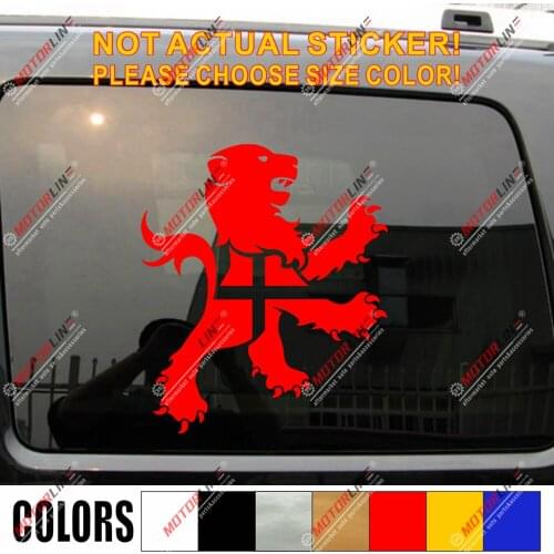 England Lion St George Cross Decal Sticker Car Vinyl pick size color no bkgrd