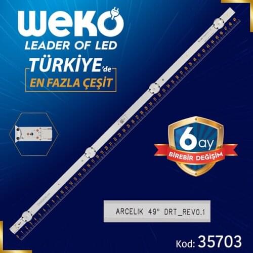 ARCELIK 49 DRT _ REV0.1 - ZVA65600-AA - 49.6 CM 4 LED- (WK-1178)