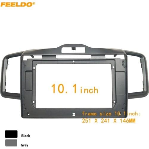 FEELDO Car Stereo 10.1" Big Screen Fascia Frame Adapter For Honda Freed 2Din Dash Audio Fitting Panel Frame Kit #HQ6707