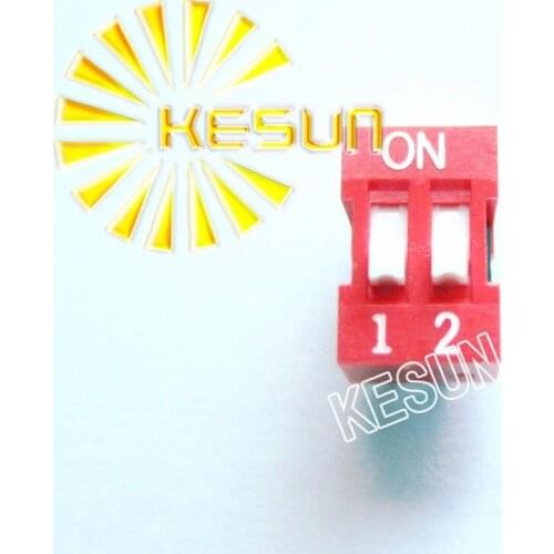 FREE SHIPPING 10PCSx 100% Original DS-02 2P 2.54mm Gold-plated DIP Switch DS-02-V