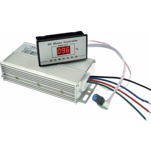 High-power DC motor speed controller Digital scale Digital tachometer Brushed motor controller 12V48