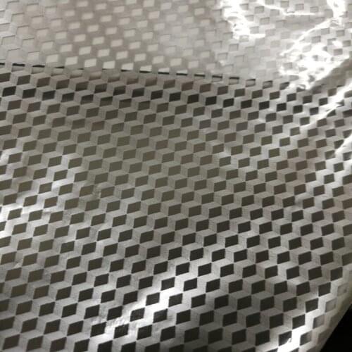 CSCY1026 0.5mX20m hydrographic film transparent and silver carbon fiber water transfer printing film