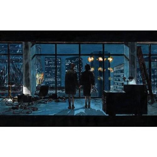 Home Decor Fight Club - Brad Pitt Edward Norton-Silk Art Poster Wall Sticker Decoration Gift