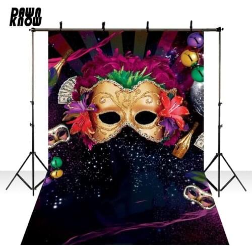 DAWNKNOW Customize Masqueraders Party Photography Background Backdrop For Personal Photocall Shoot Photo Studio lv1705