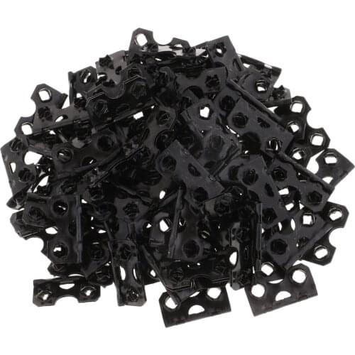 100 Pieces Fix Picture Photo Frame Back Board Support Leg Barbed Hinge Without Screw - 15 x 28mm / 0.59 x 1.10inch