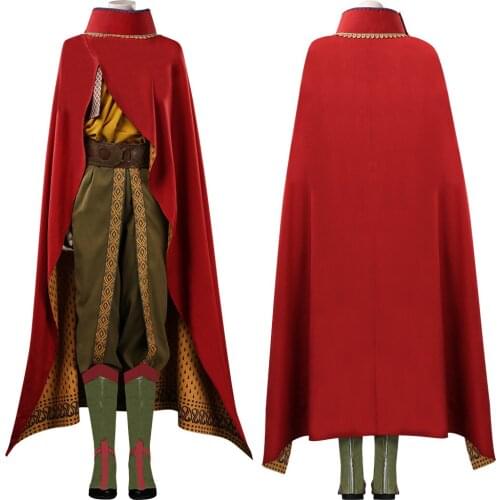 Raya and The Last Dragon Raya Cosplay Costume Outfit Cape Cloak Halloween Carnival Suit
