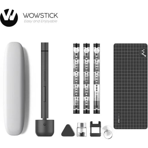 Original Wowstick 1F+ 64 In 1 Electric Screwdriver Cordless Lithium Rechargeable LED Power Screwdriver Repair Tool Kits