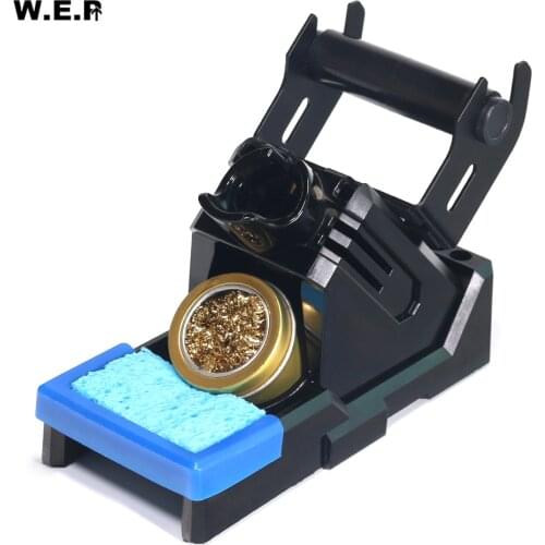 WEP Soldering Station Soldering Iron Holder Optional Cleaning Steel Ball Solder Wire Holder Cleaner Sponge
