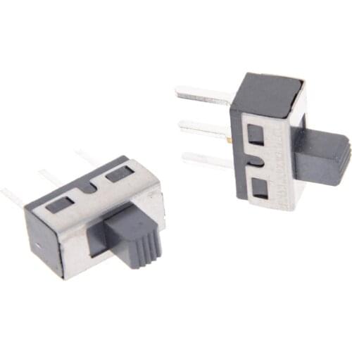 10Pcs 3Pins SS12D10 toggle switch straight feet 1P2T handle high 5mm spacing of 4.7mm 3A 250V SS12D10G5 Wholesale
