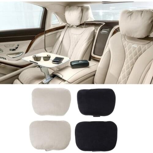 Free delivery Hot New 2 Pcs Universal Auto Car Headrest Maybach S Class Ultra Soft Neck Pillow 2 Colors Interior Accessories